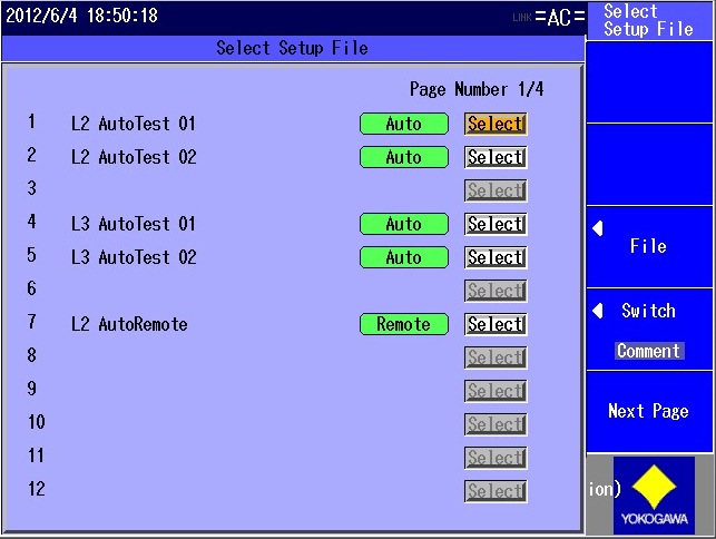 AQ1301 SelectSetupFile1