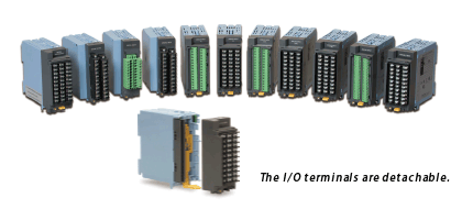 Wide variety of input/output modules